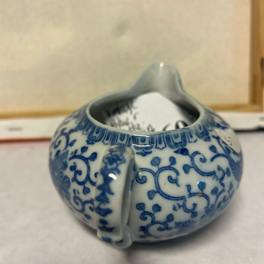 Blue and White Ceramic Decorative Accent